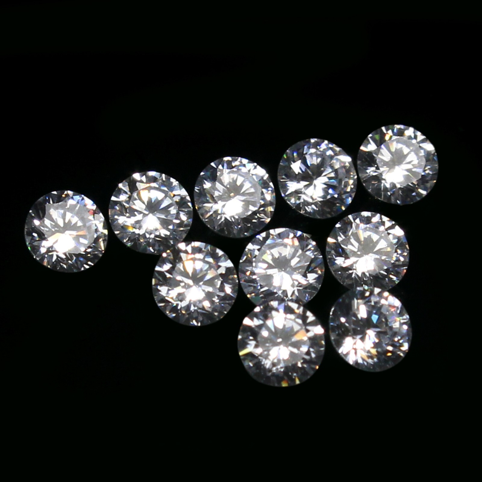10 Pcs Lot Natural DE Color VVS1 Brilliant Cut White 3.60 MM Round Loose Diamond
