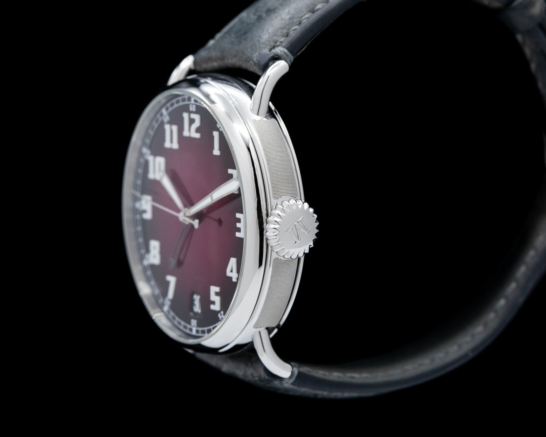 H. Moser and Cie. 8809-1200 Heritage Dual Time SS Burgundy Fume Dial 2024