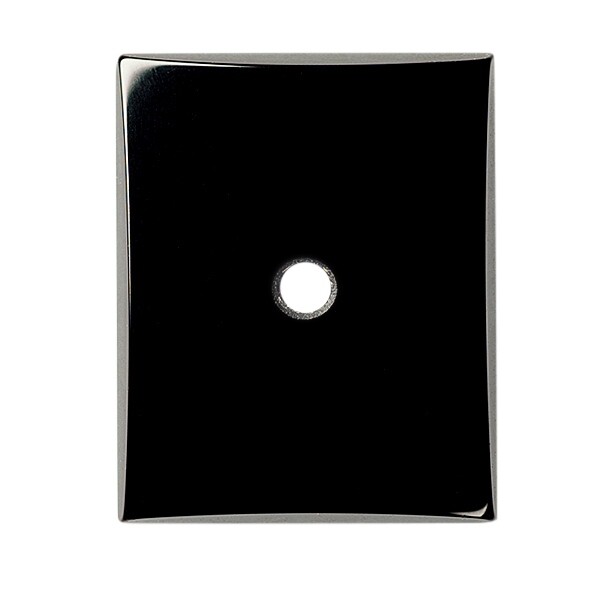 Natural Extra Fine Black Onyx – Rectangle Buff Top Cabochon Drill Hole – Brazil