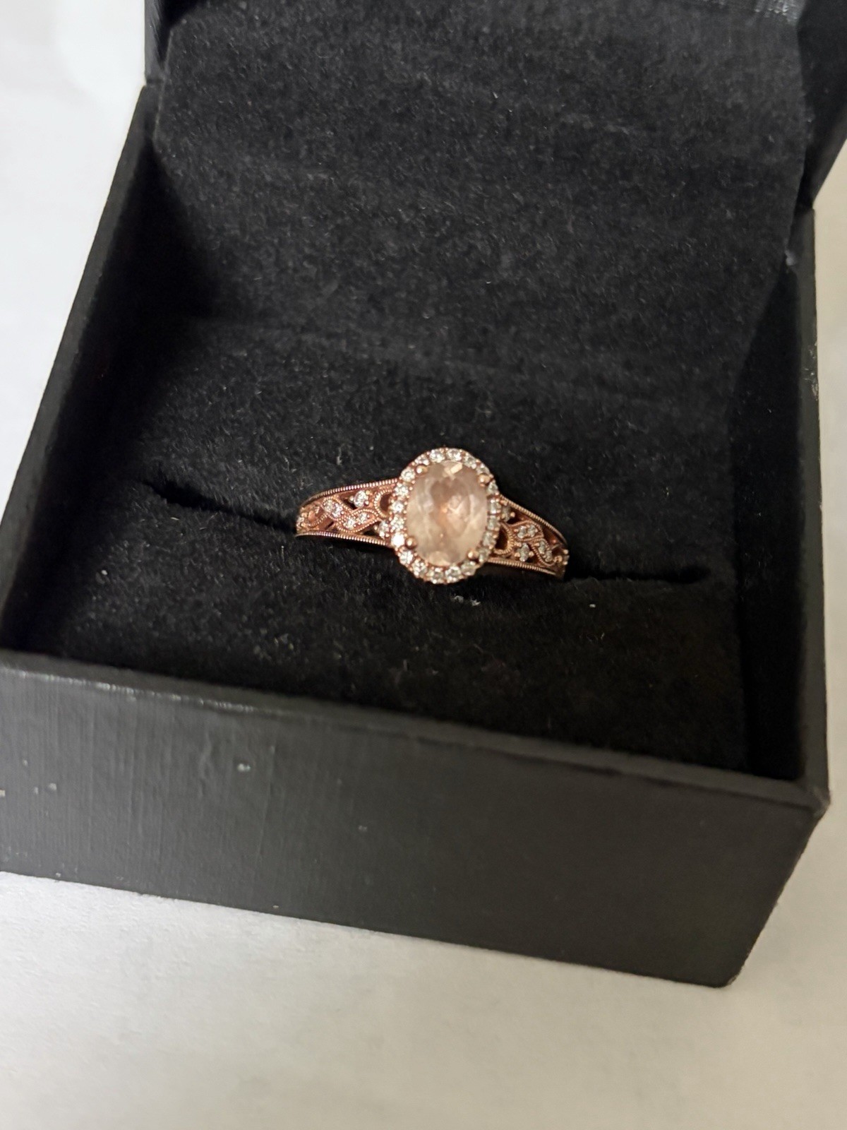 Nail lane bridal ring 14k