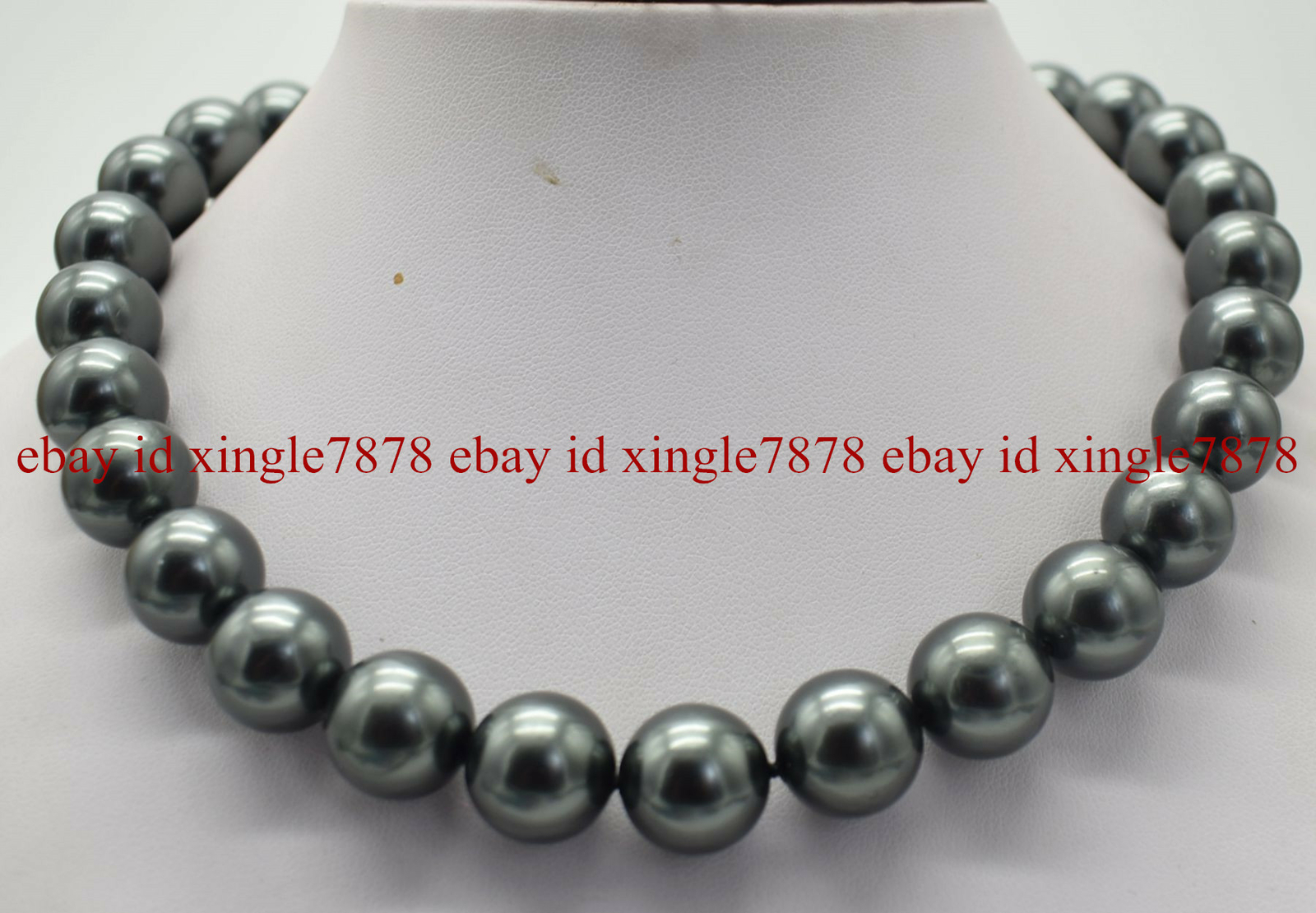Genuine 8/10/12/14/16/18/20mm South Sea Black Shell Pearl Necklace 20”