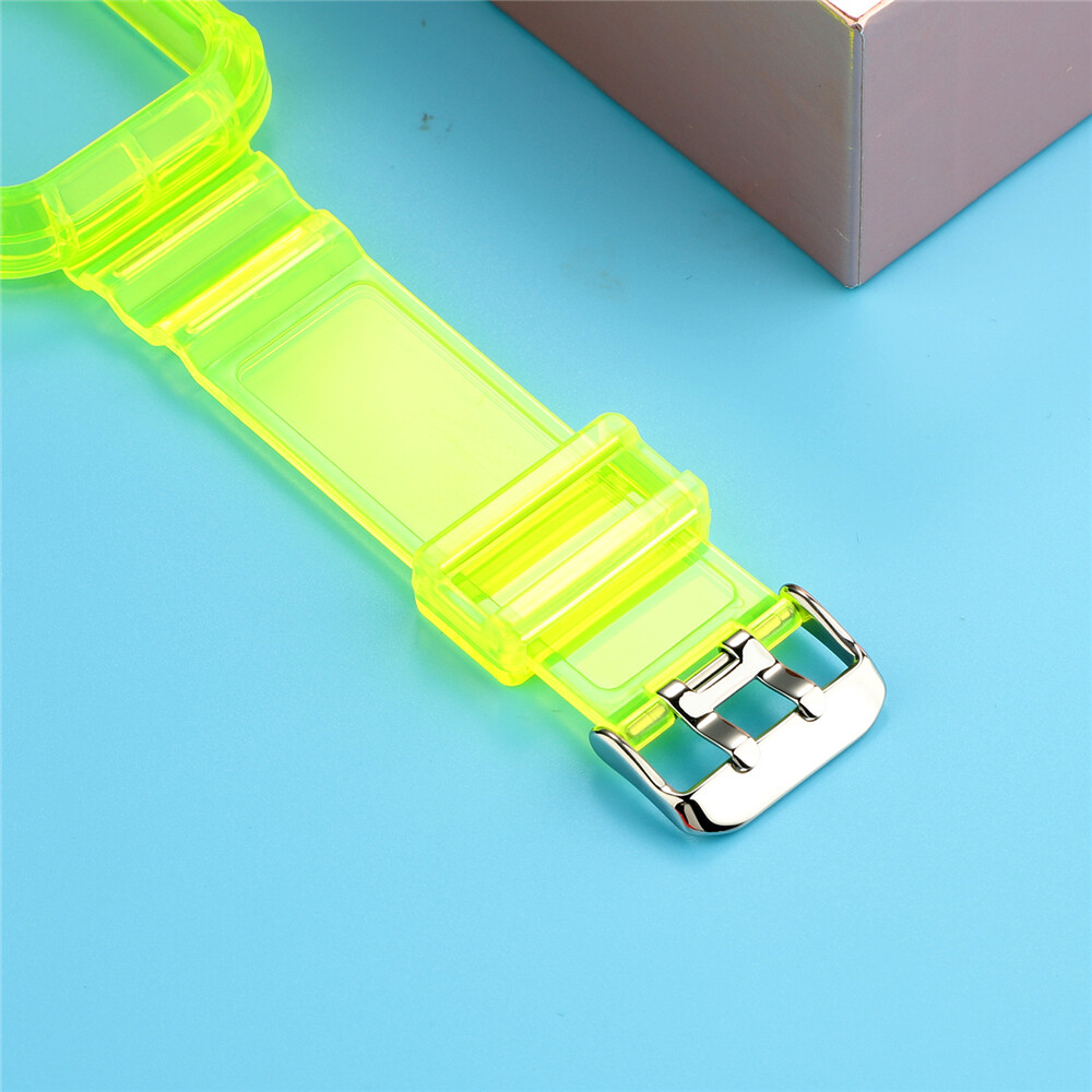 Red TPU Sport Band Strap Case for Apple Watch Series 9 8 7 6 5 4 SE 38/45mm