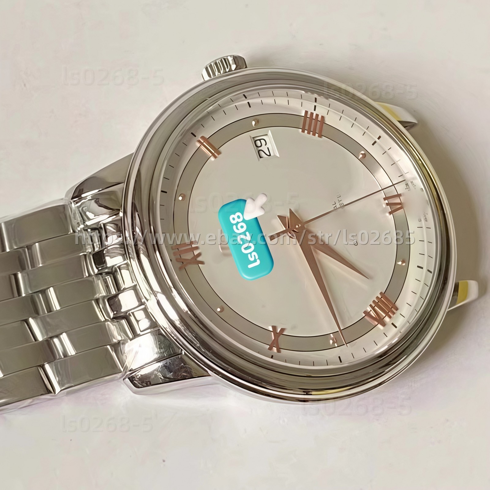 For DIY 39.5mm Watch Steel Case kit For 2824 9015 2892 movement