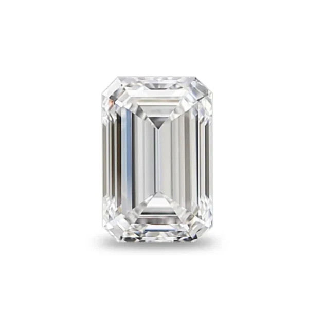 3 Ct Emerald Cut Natural D Color Lab Grown Loose CVD Diamond VVS1 Certified