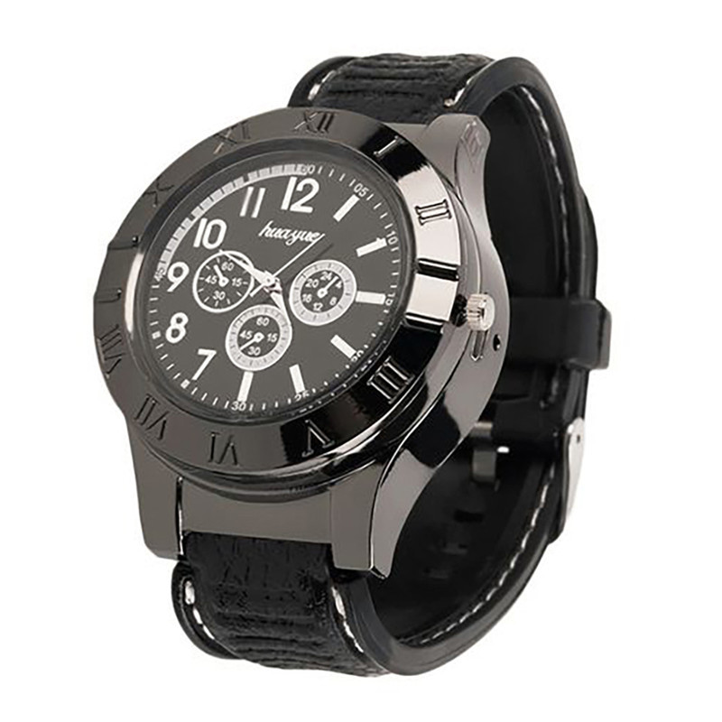 Military Men Lighter Watch USB Cigarette Rechargeable Windproof Flameless