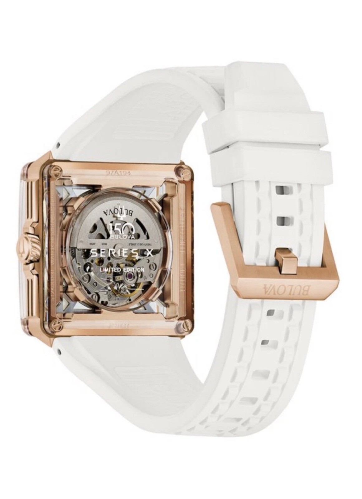 Bulova Men’s Series X Mark Anthony Automatic Skeleton White Watch 41MM 97A194