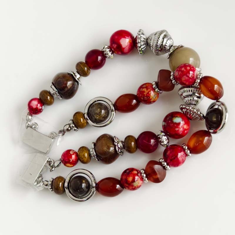 New 7.5″ Chicos Beads Magnetic Bracelet Chic Women Party Vacation Jewelry Gift