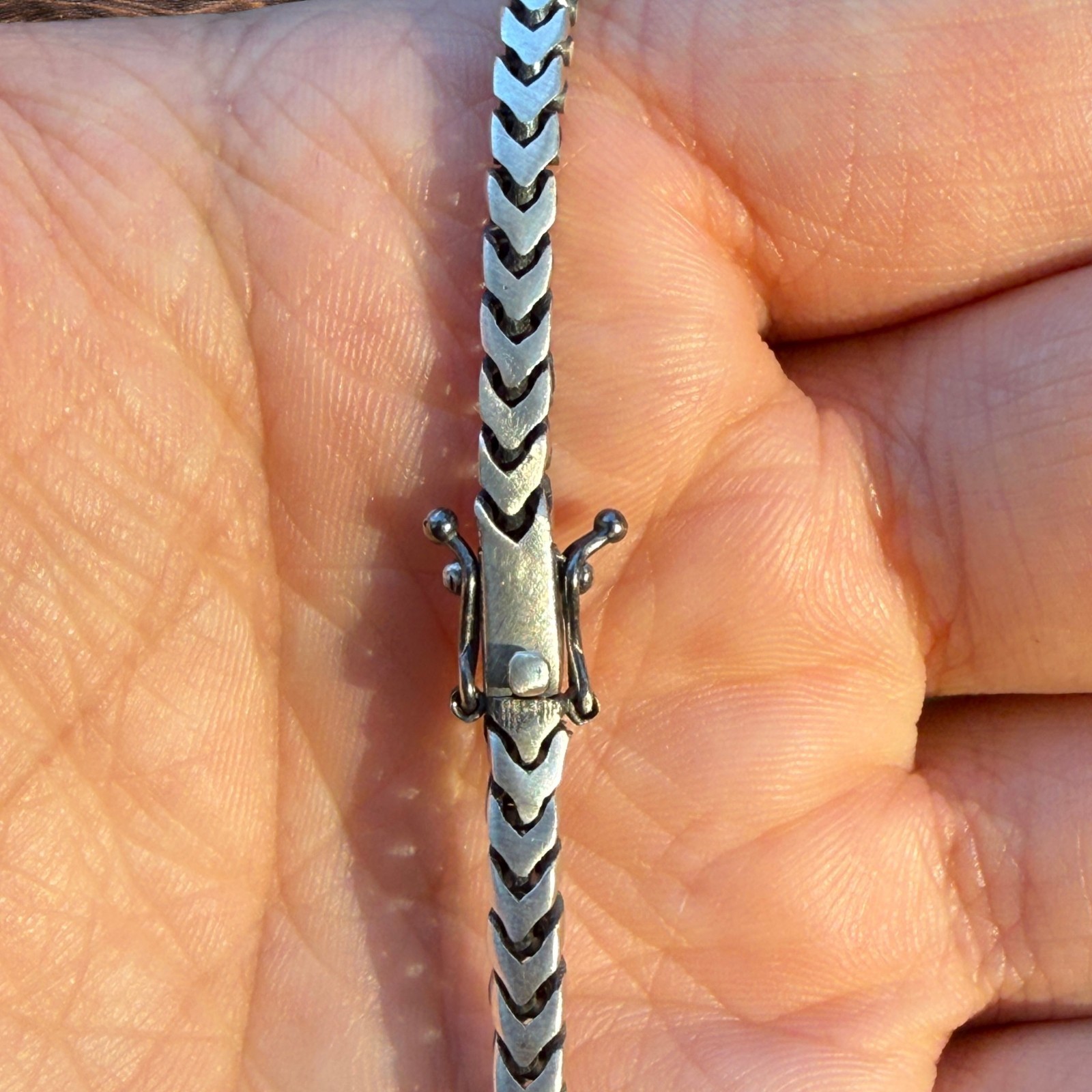 4mm Box Franco Chain Necklace – Solid 925 Sterling Silver Or Oxidized Rhodium