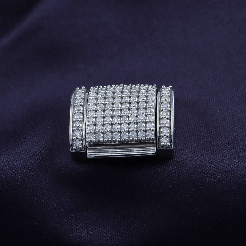 3/4 Ct Diamond Miami Cuban Chain 12mm Box Clasp Lock Lab Grown