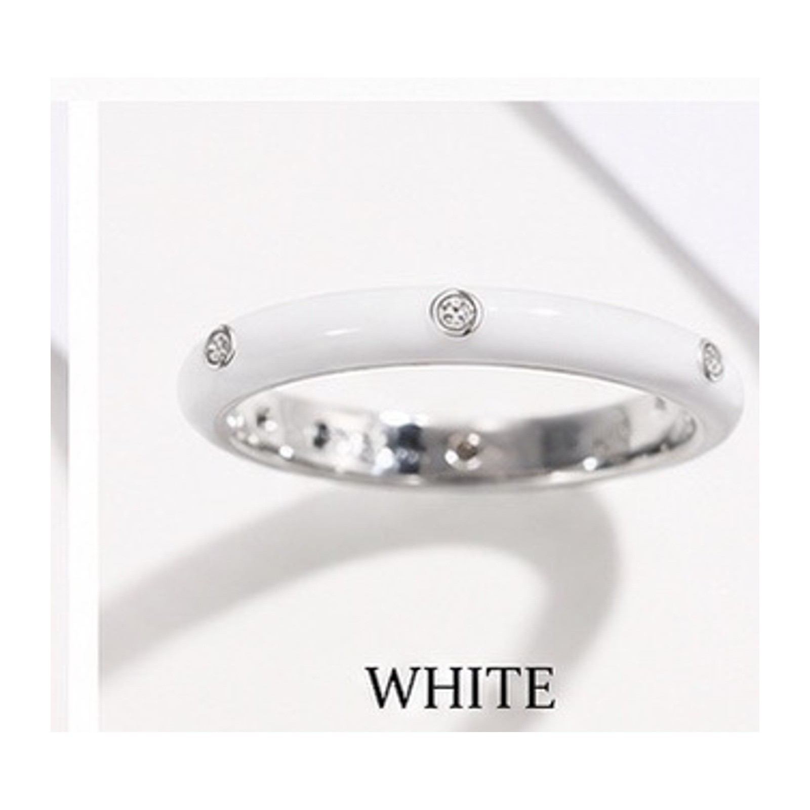 Stackable Enamel Ring with Stone Colorful Womens Fashion Ring Teens Gift Color