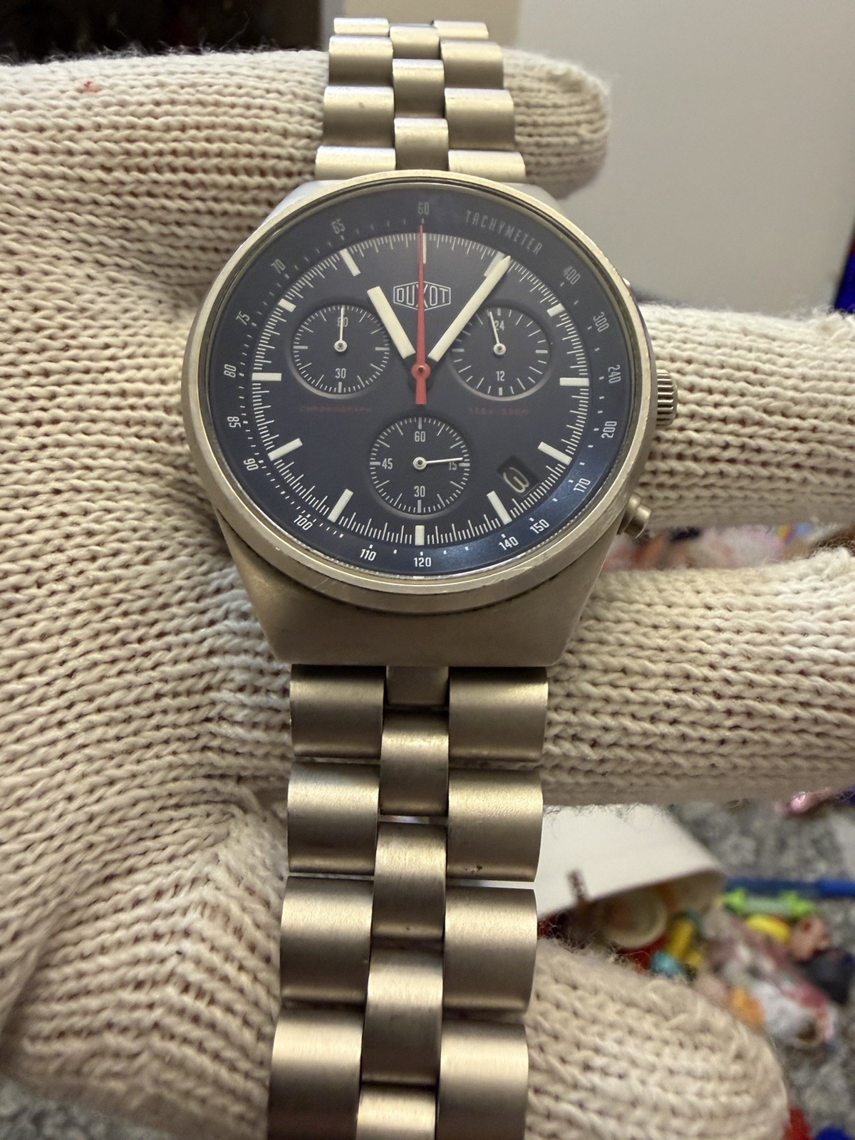 Duxot Consillio Meca-Quartz Chronograph Mens Watch Sapphire DX-2008