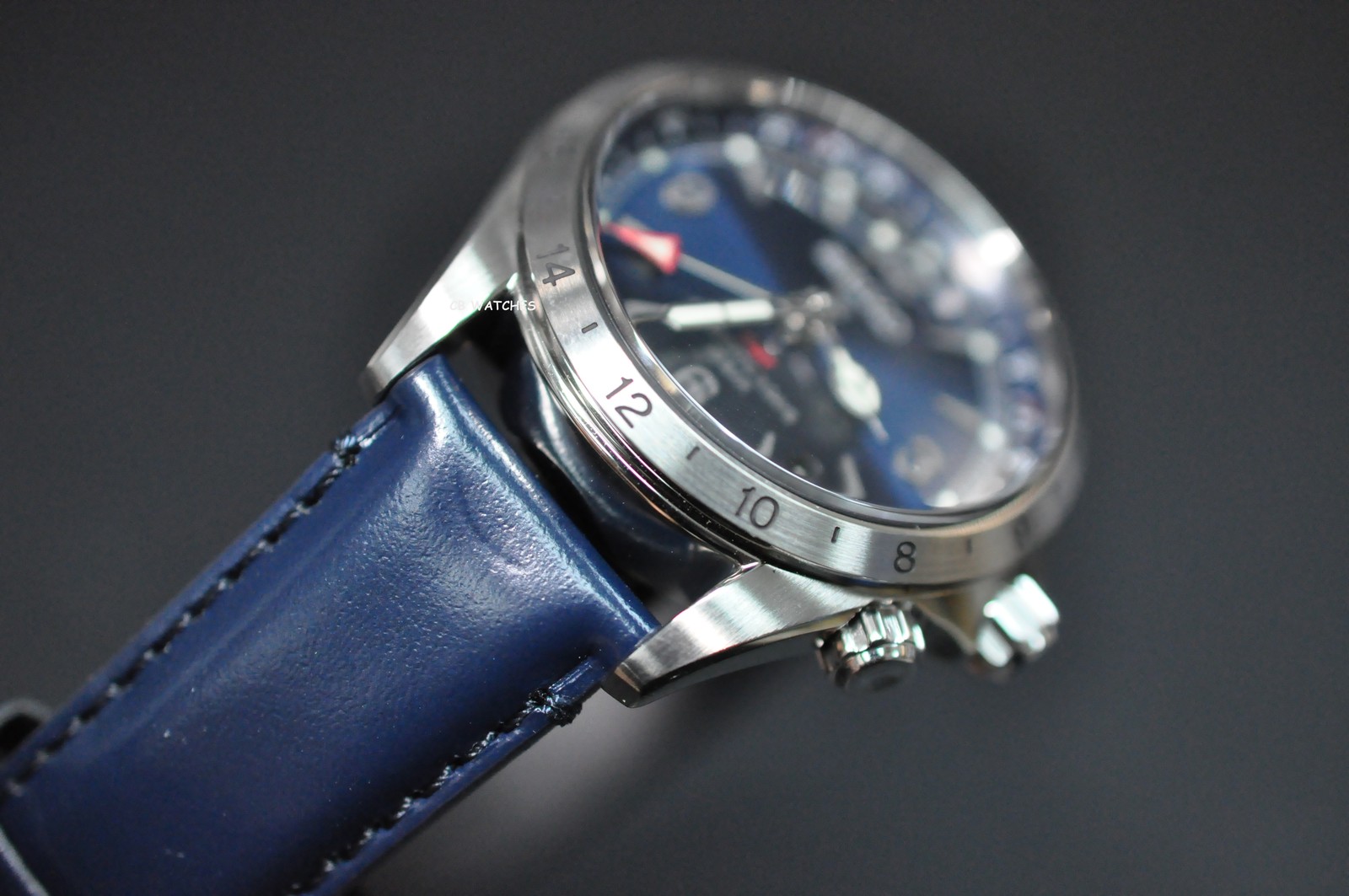 Seiko Prospex SPB377J1 Alpinist Blue Dial GMT Leather 200m Automatic