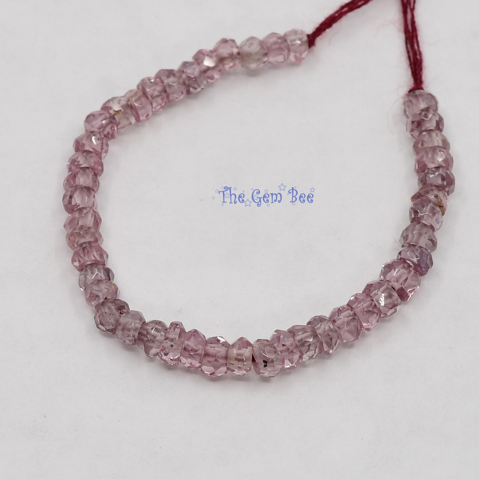 2.8mm-3.2mm Fine rare Malaya Garnet Faceted Rondelle Beads 3 inch Strand