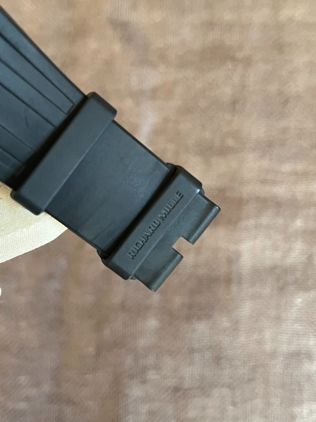 Authentic Richard Mille Black Rubber Strap For RM028 28M