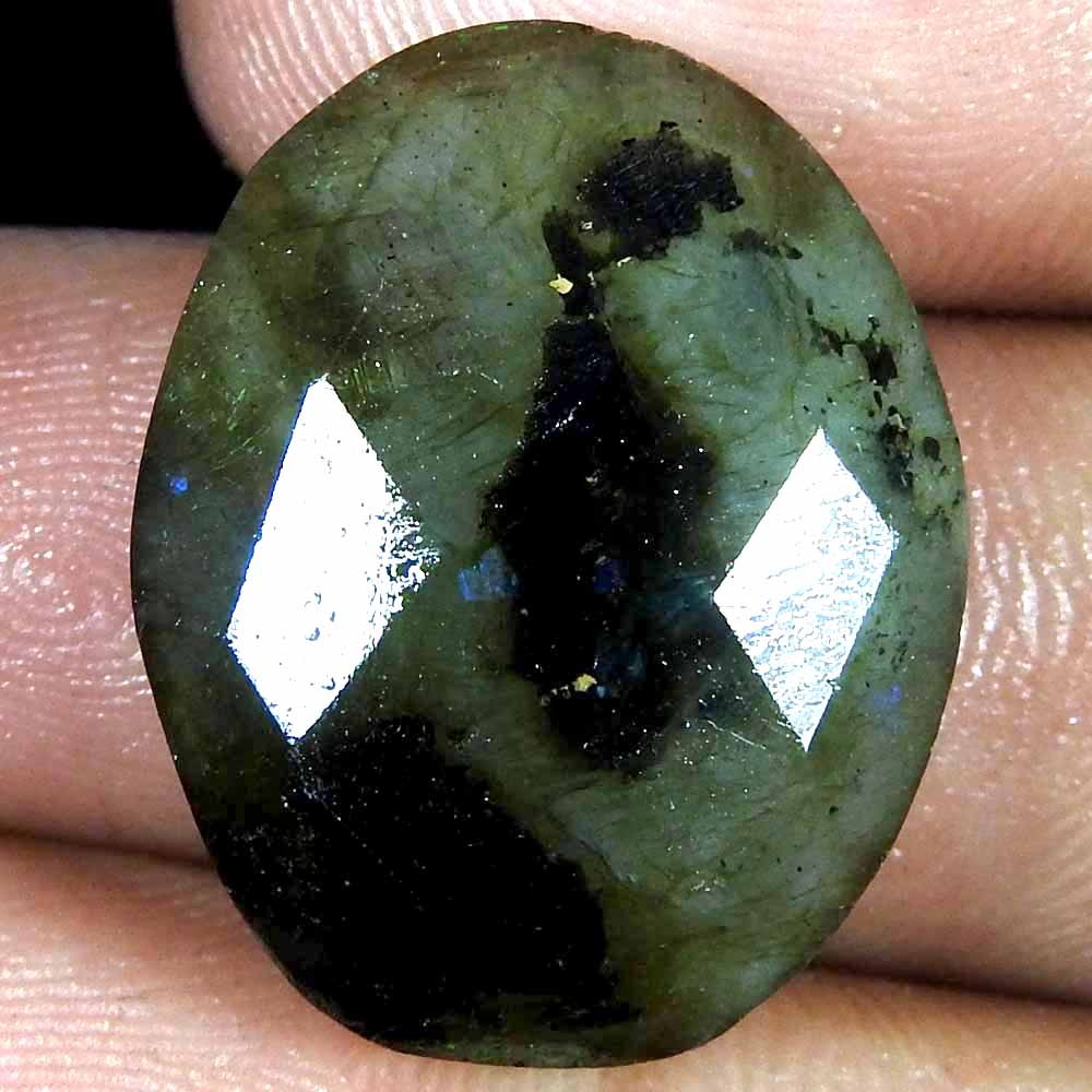 23.80Cts100%Natural Blue Cut Power Labradorite Oval Cabochon Loose Gemstone