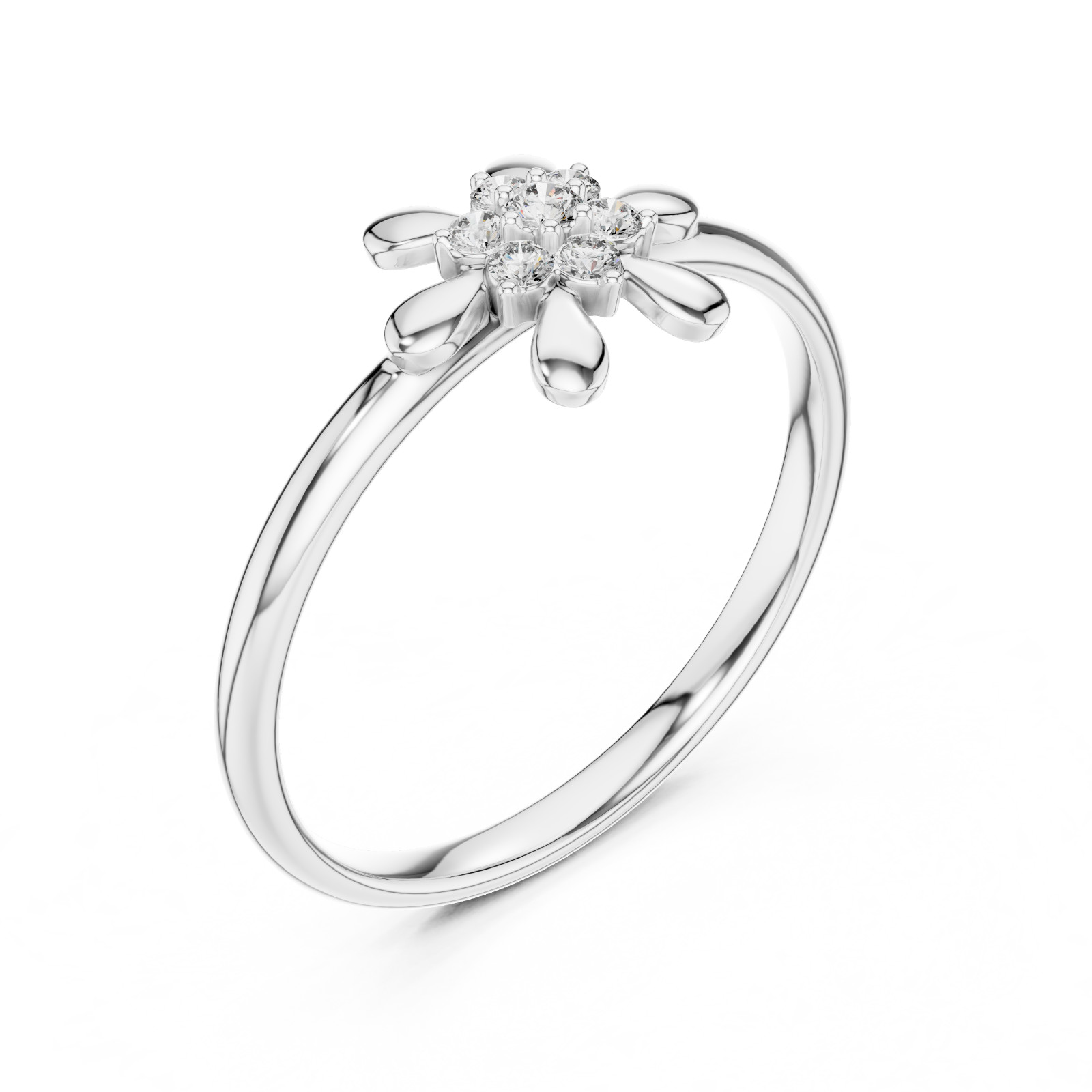 Certified Round Cut Natural Diamond Women Timeless Minimalist Ring 14K Gold Over