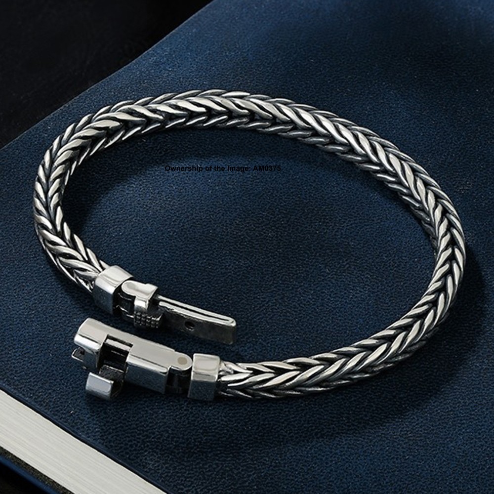 Real S925 Sterling Silver Bracelet 6mm Wheat Link Chain Women Men 7.1-8.7inch