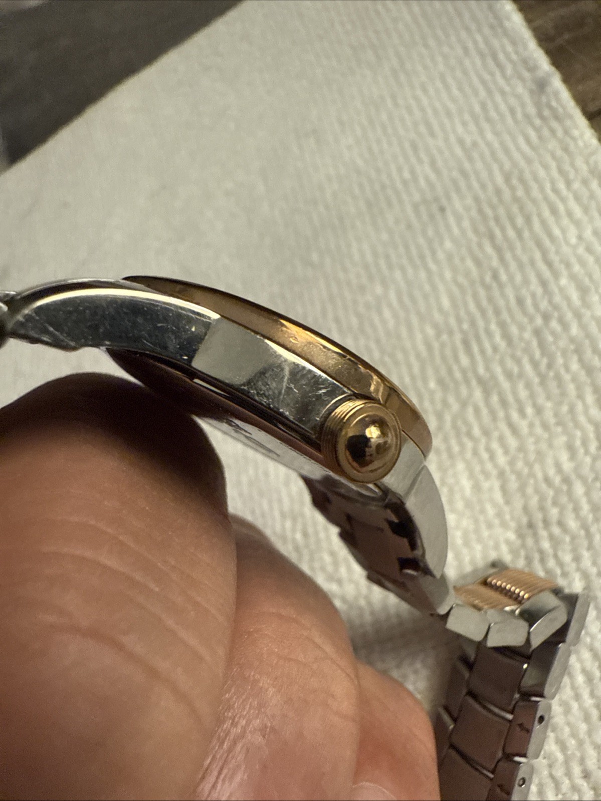 Swiss Made Bulova Accutron 65P100 Masella Diamond Accented Two-Tone Ladies Watch