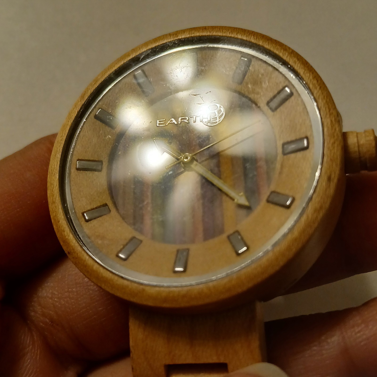 Earth Khaki Wood Casual Eco-Friendly Women’s Boho Watch Multi-Color Dial