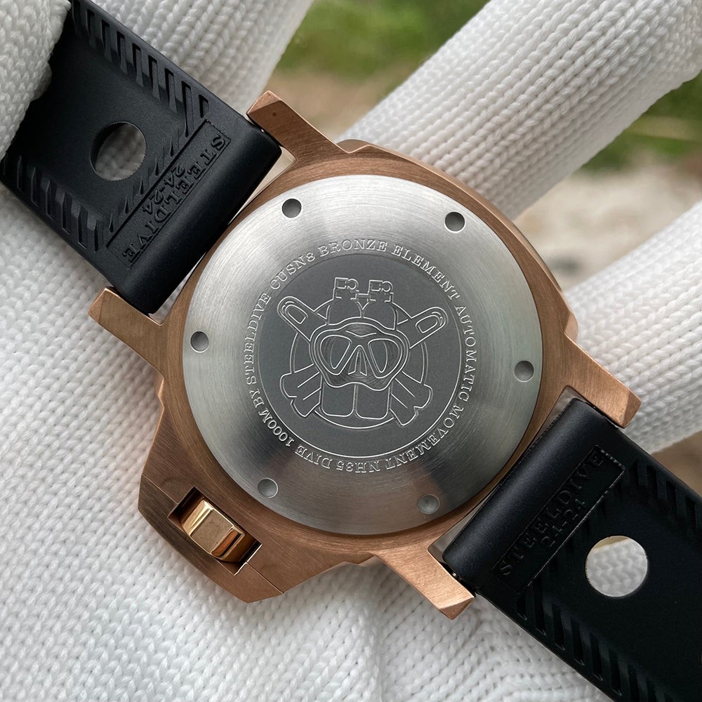 STEELDIVE SD1959S Mens Bronze 46mm 1000M Automatic Dive Watch NH35 Sapphire