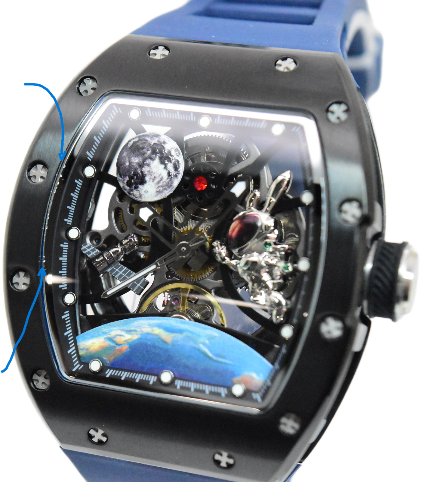 Invicta S1 Rally Interstellar Automatic Men’s Blue Skeleton Dial Watch 49009