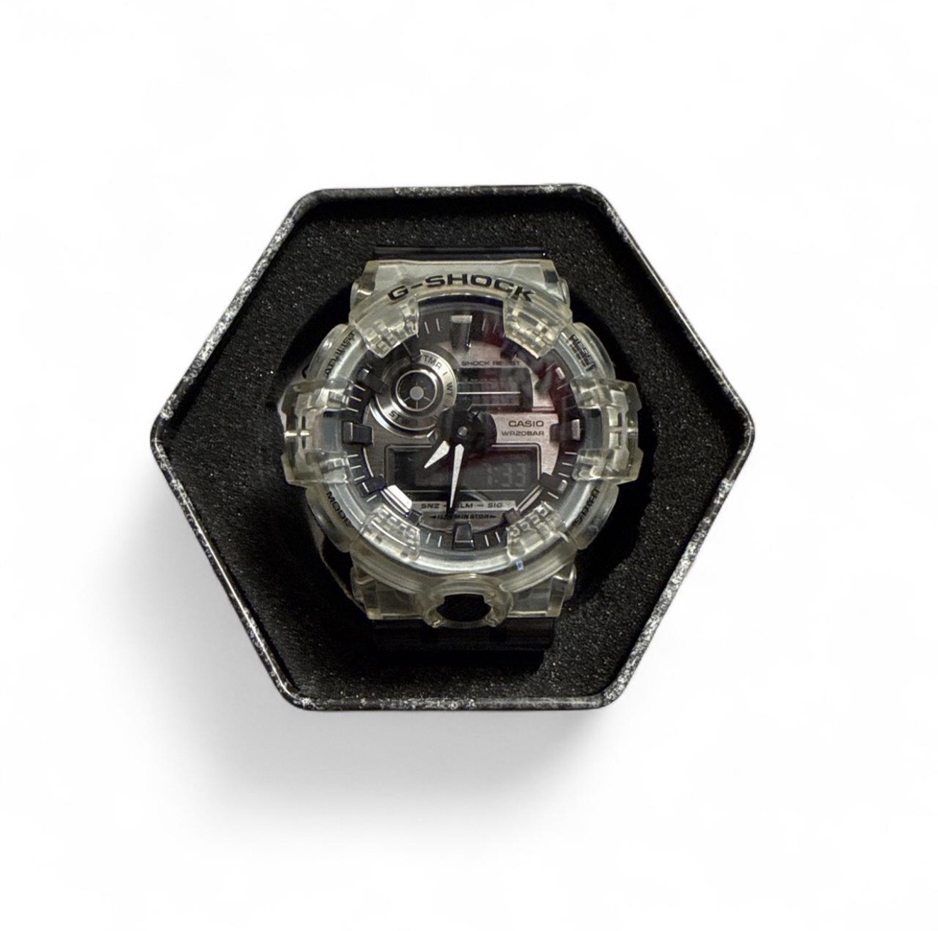 Casio G-Shock GA700SK Semi-Transparent Gray/Clear Resin Watch