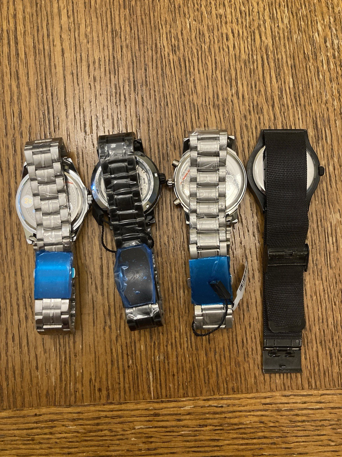 Lot of 4 Men’s Watches Skeleton Mechanical Wind Up Longbo Prema Parts Repair