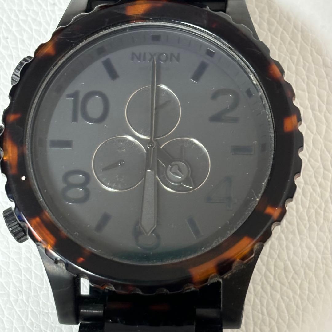 Nixon 51-30 Chrono Tortoiseshell Camouflage Watch Used, Battery Not Guaranteed