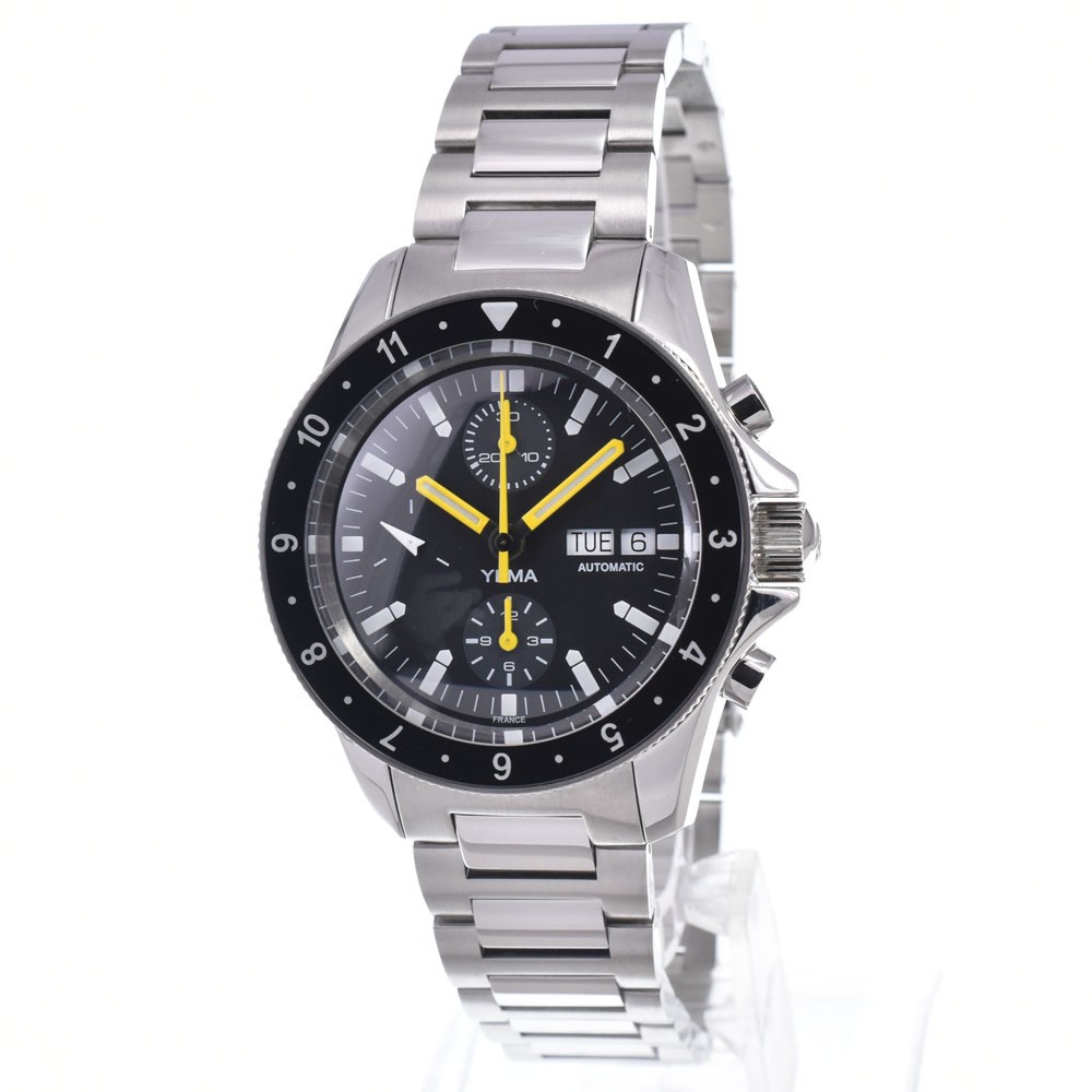 with paper YEMA Navy Graph YNAV22CH.EN-AMS black Dial Automatic Men’s M#148581