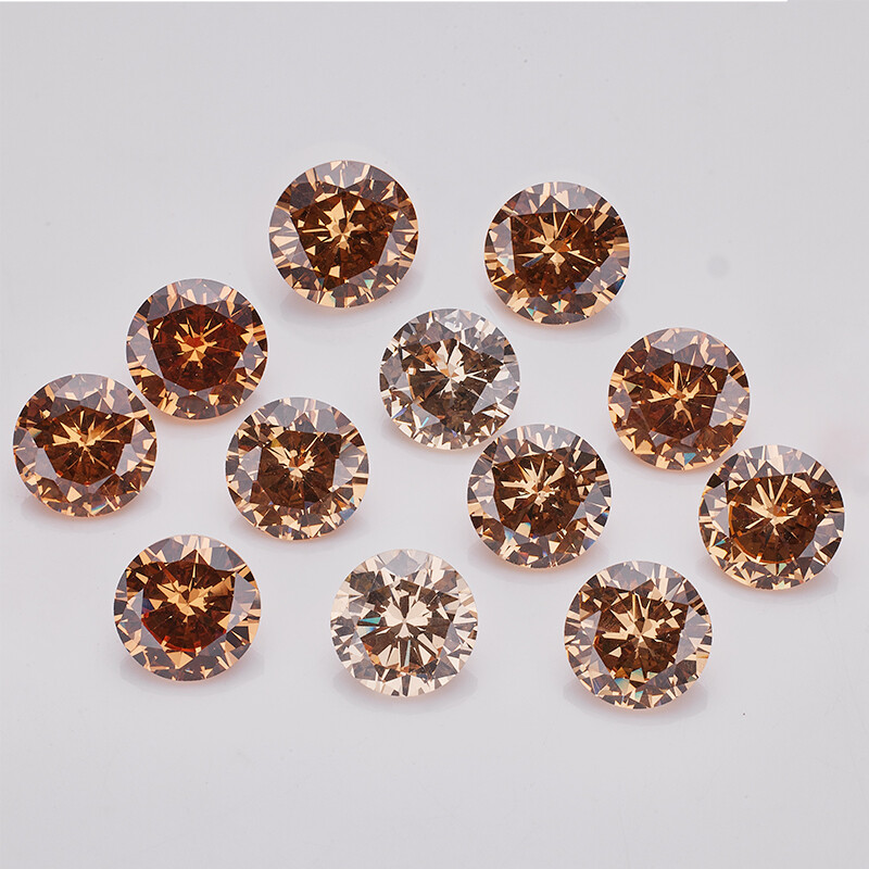 3mm~15mm Round Multicolor Loose Cubic Zirconia 5A CZ Stone Gemstone for Jewelry