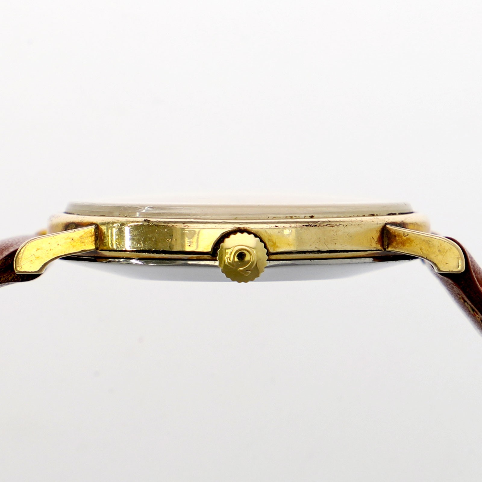 OMEGA 111.14 De Ville gold Dial Manual Gold Filled Stainless Steel leather