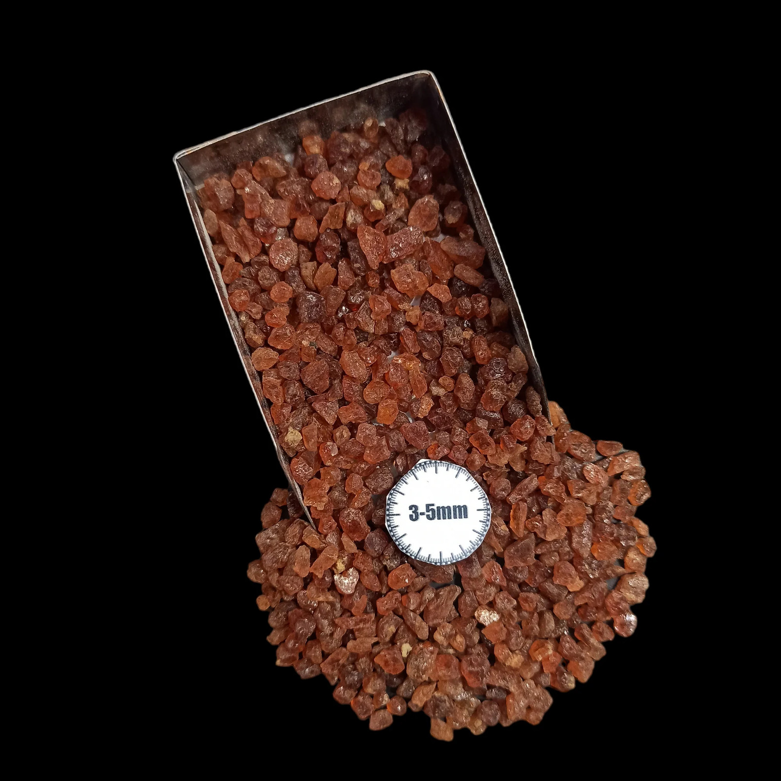 Hessonite Garnet Coarse Gemstone 3-5mm for Bottles Home Decor