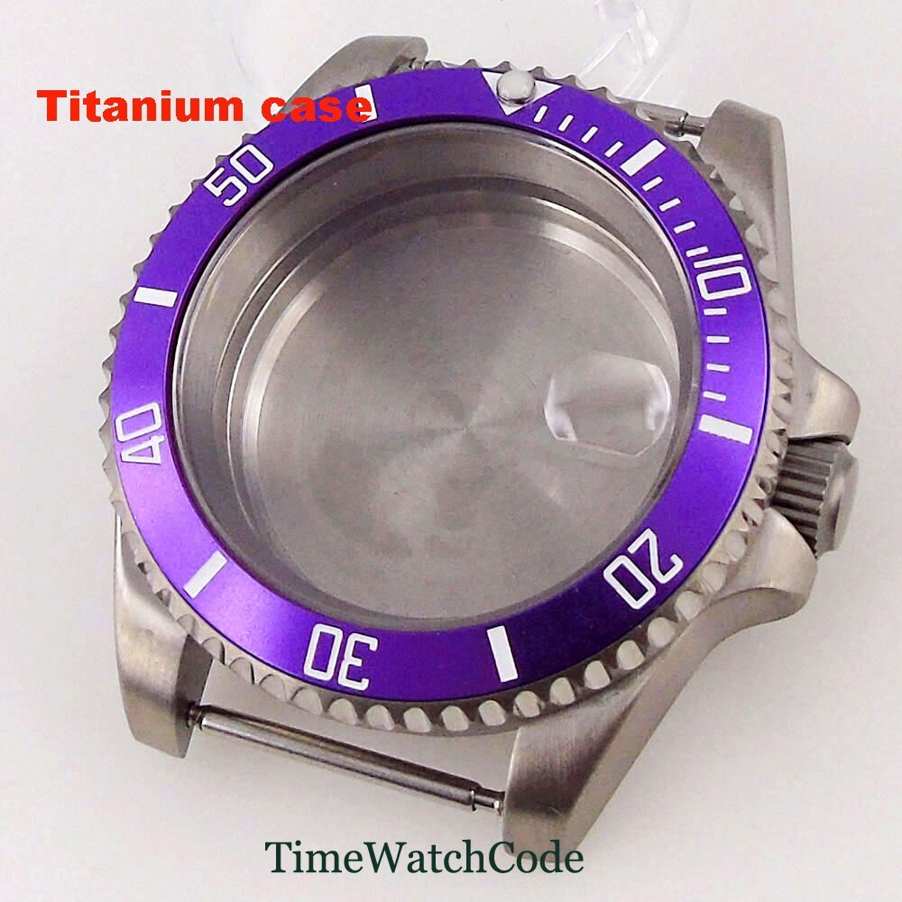 Titanium Watch Case 40mm 200m Waterproof Fit NH35 NH36 ETA2824 PT5000 Movement