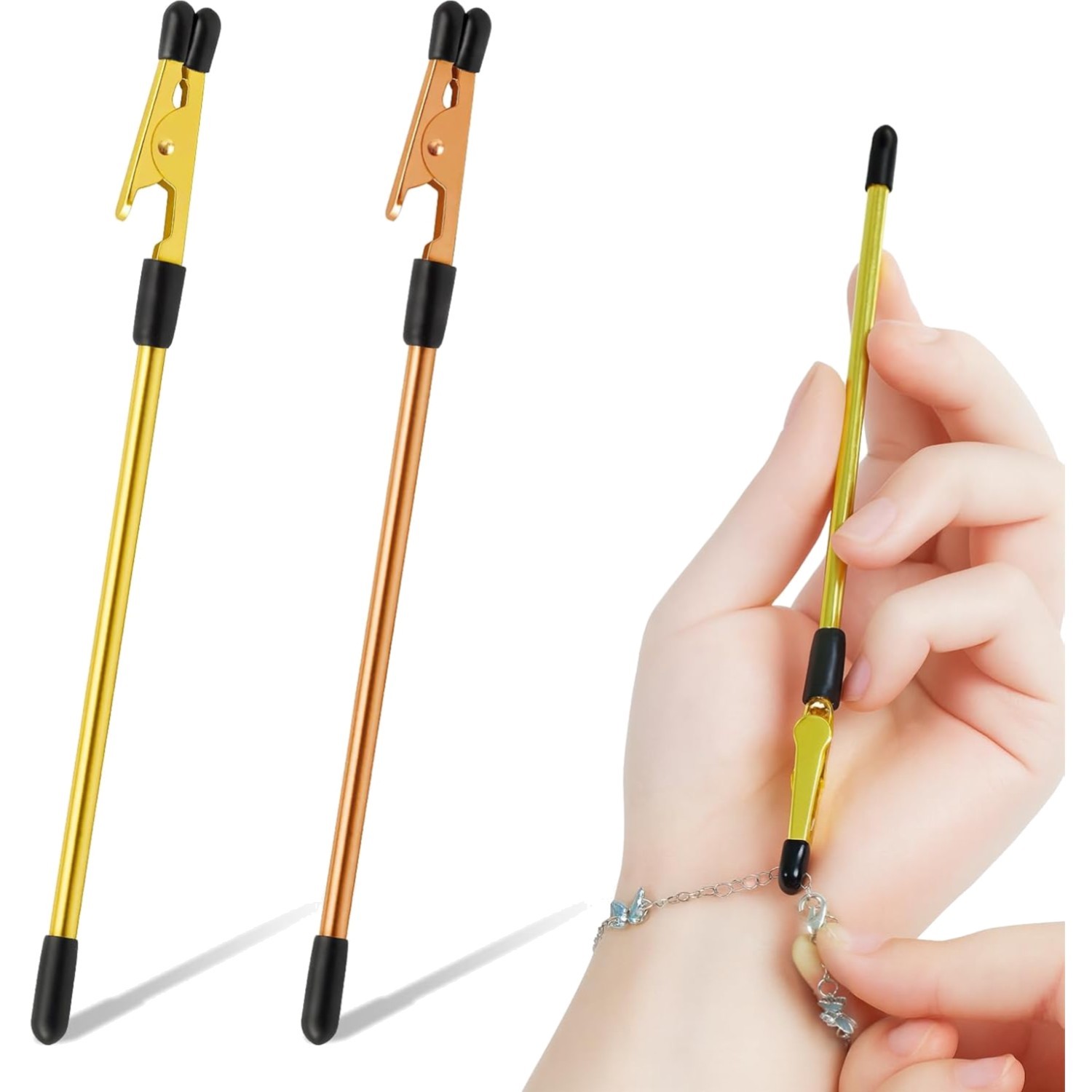 Jewelry Clasp Assistant with Non-Slip Tips, Perfect for Necklaces and Bracelets