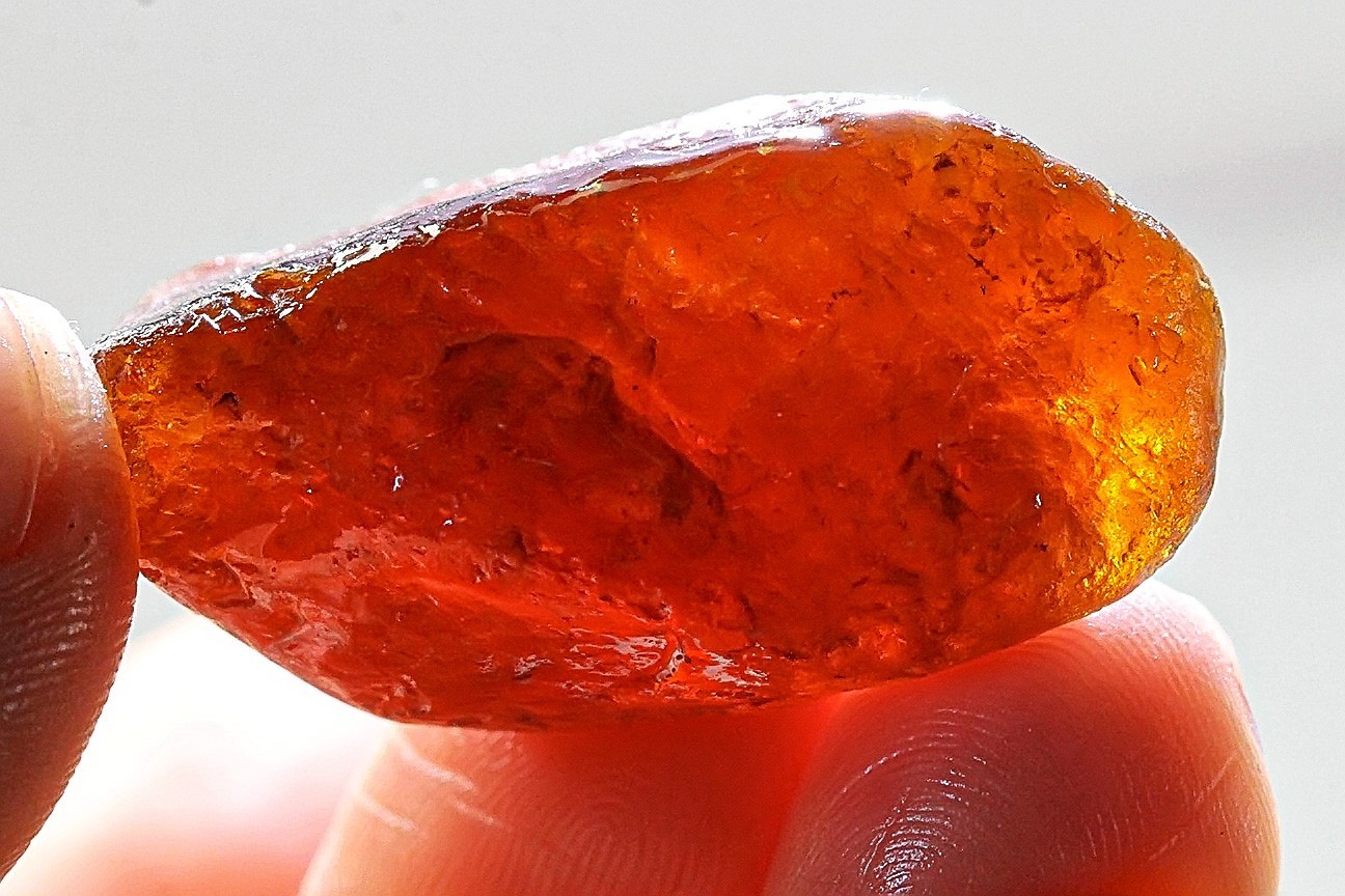 103Ct Natural Spessartine Orange Garnet Facet Rough Specimen Nigeria YFDA9