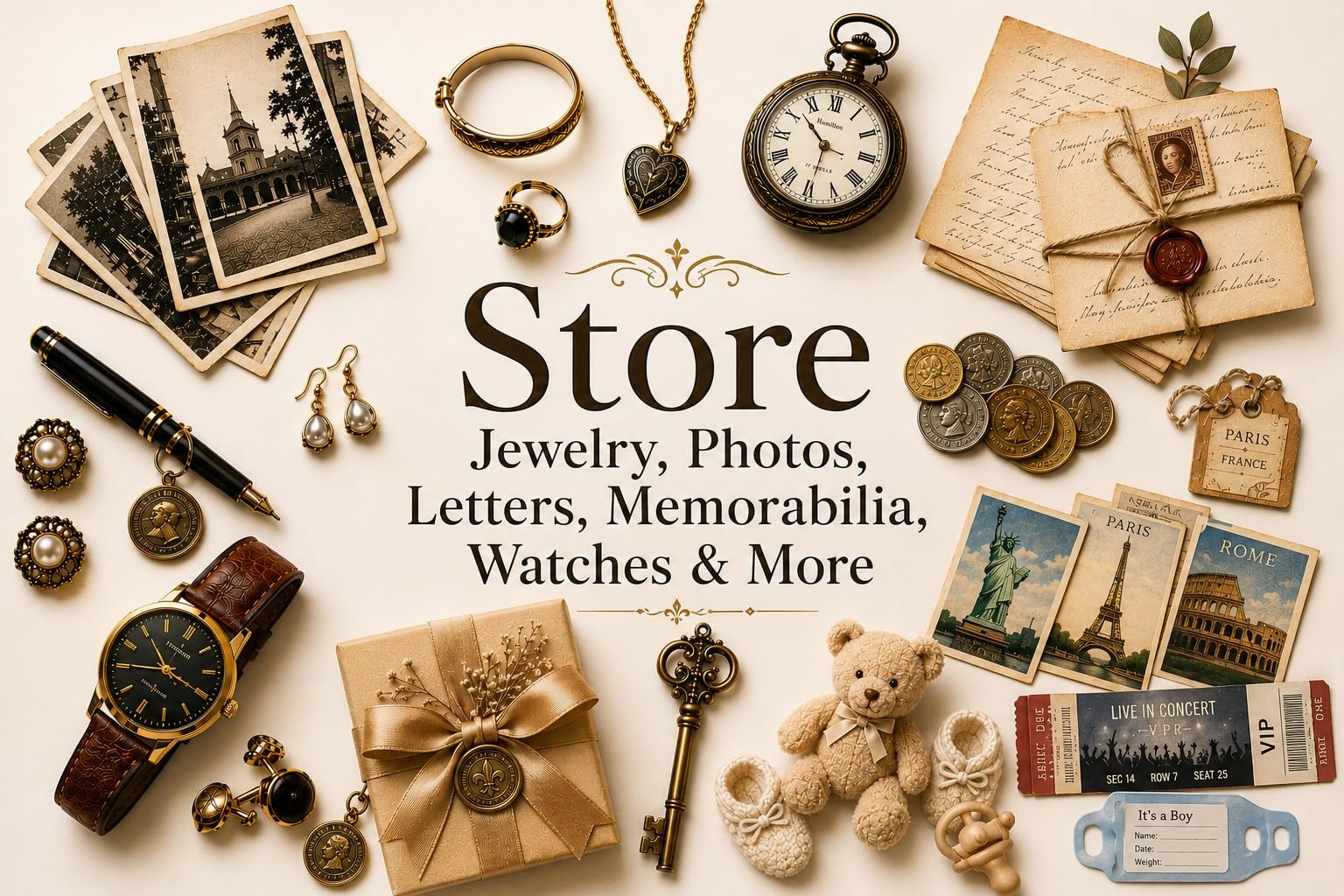 Handmade Wooden Jewelry Box 9x6x6 Inches – Decorative Keepsake Storage Gift