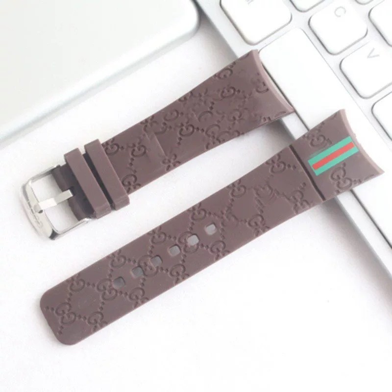 26MM Quality Silicone Rubber Watch Band Straps For I-Gucci YA114207 YA114229/209