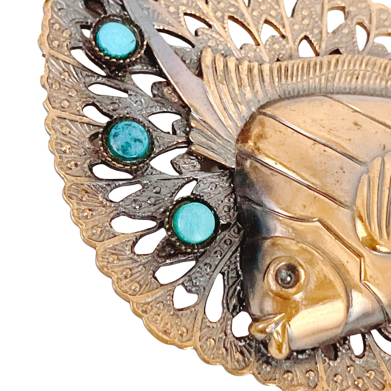 Vintage Mid Century Fish Pendant Necklace Fun Retro Kitschy Nautical Jewelry