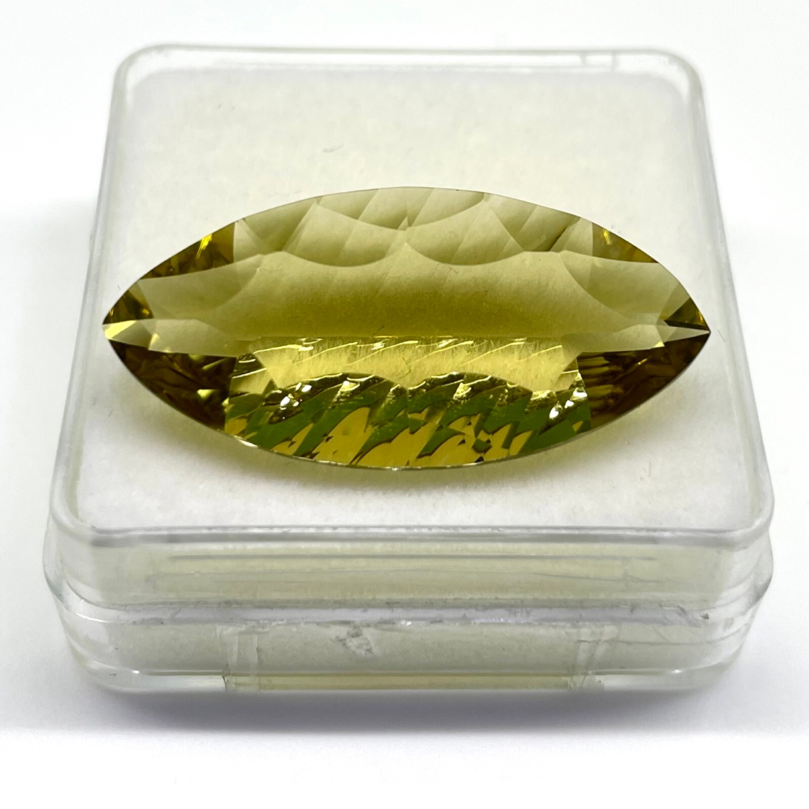 VVS 18.10 Cts Natural Lemon Citrine Marquise Custom Cut Top Quality Gemstone