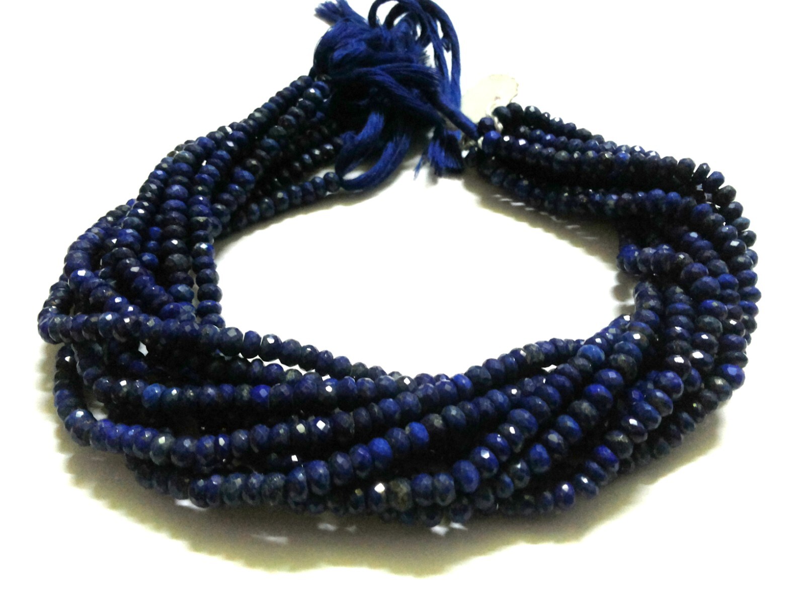 1 Strand Natural Lapis Lazuli Rondelle Faceted 5-6mm/6-7mm/7-7.5mm Beads 10″inch