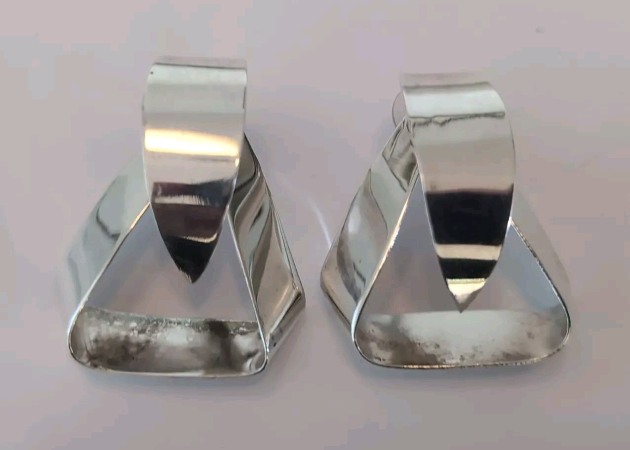 BIG Taxco Mexico Antonio Pineda 970 Sterling Silver Earrings