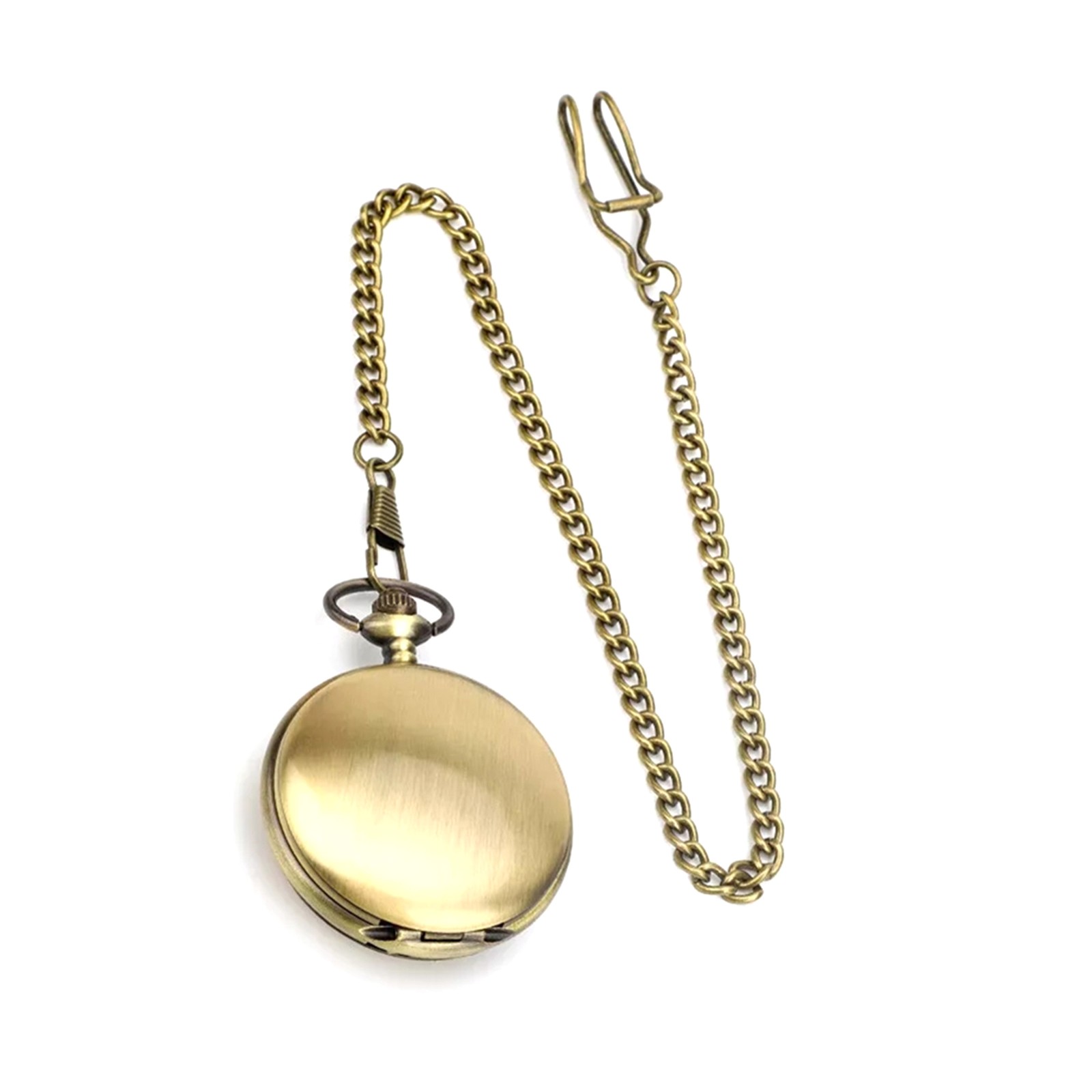 Zinc Alloy Mechanical Vintage Pocket Watch w/ Roman Numerals Ideal Gift Men
