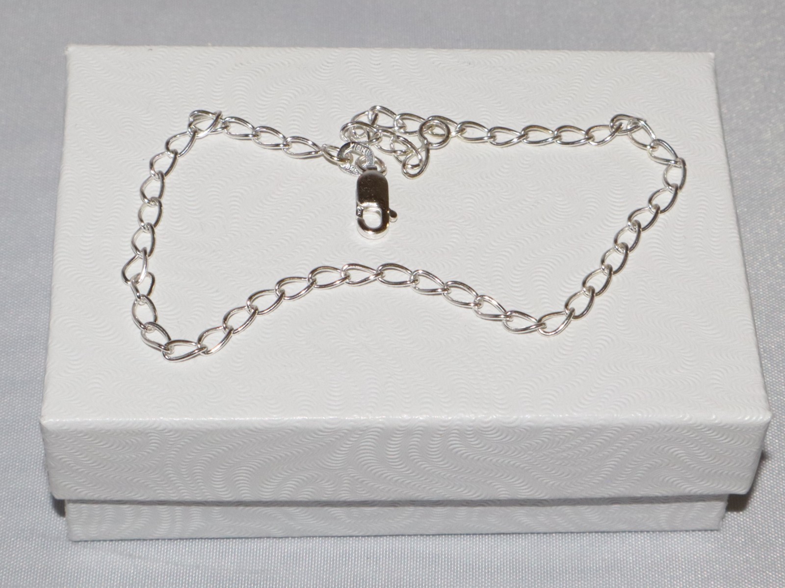 Sterling Silver 9 inch Basic Chain Anklet 2.3 grams India