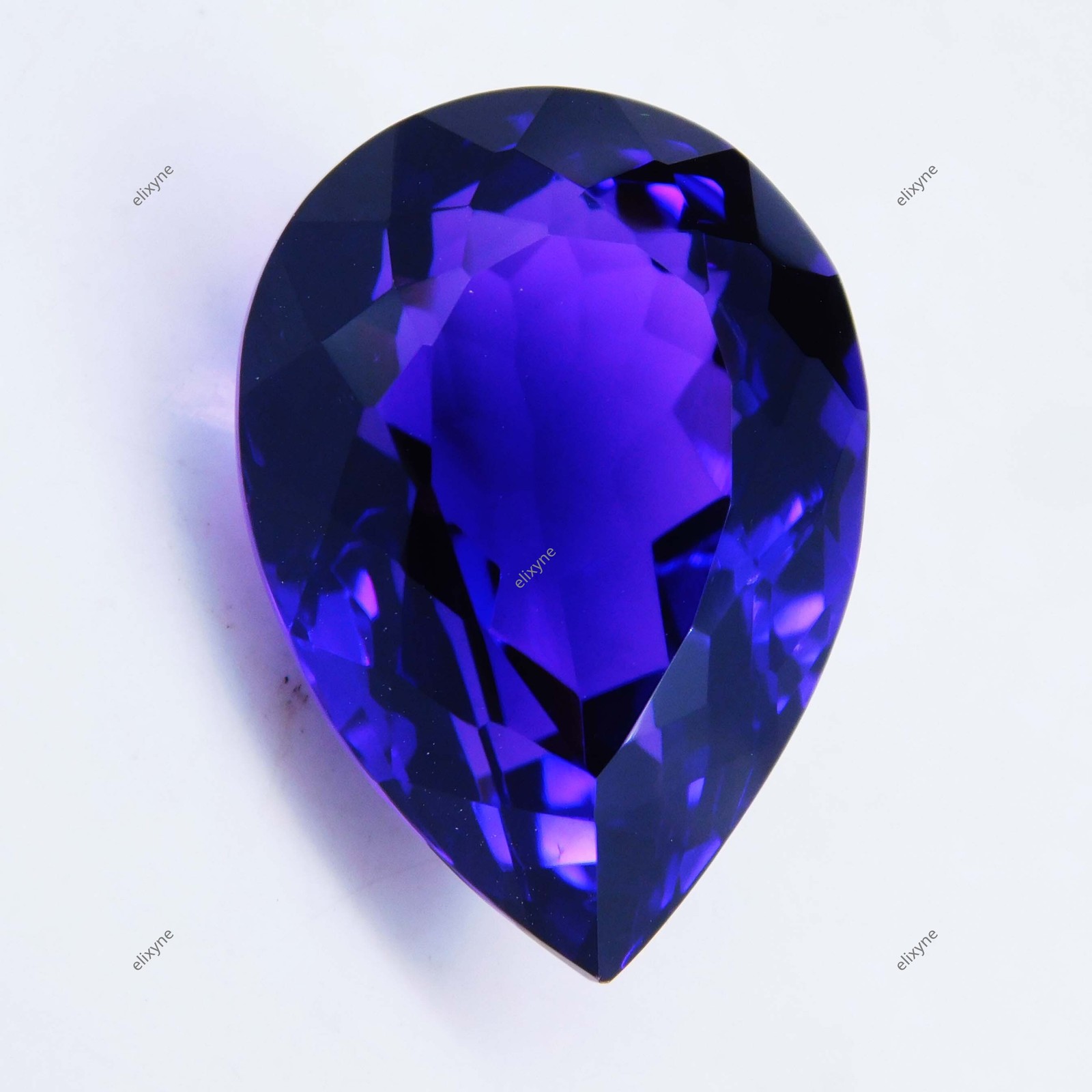 40.55 Ct Natural Purple Amethyst Pear Shape Certified UNHEATED Loose Gemstone