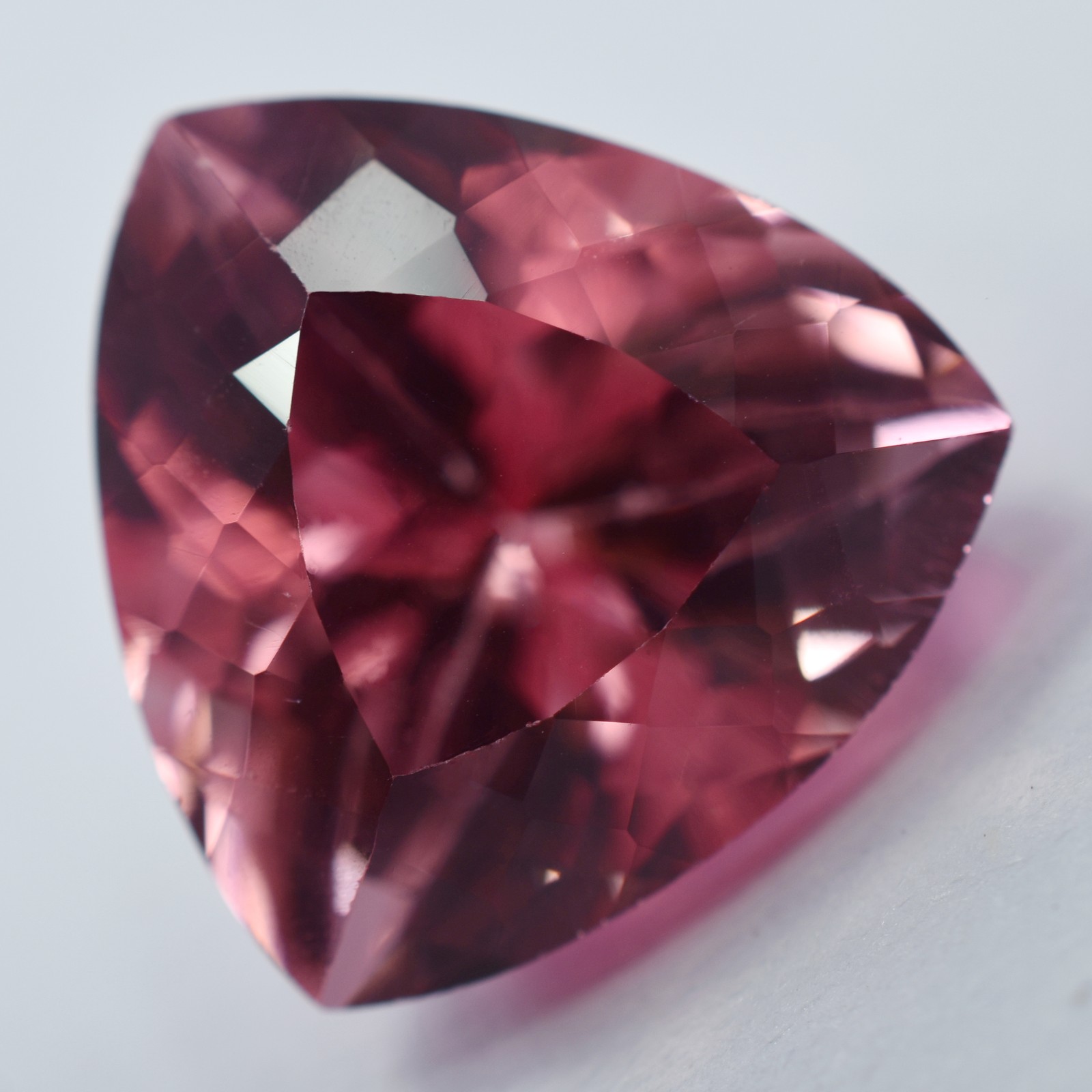 Trillion Cut 11.70 Ct Natural Padparadscha Sapphire CERTIFIED Loose Gemstone