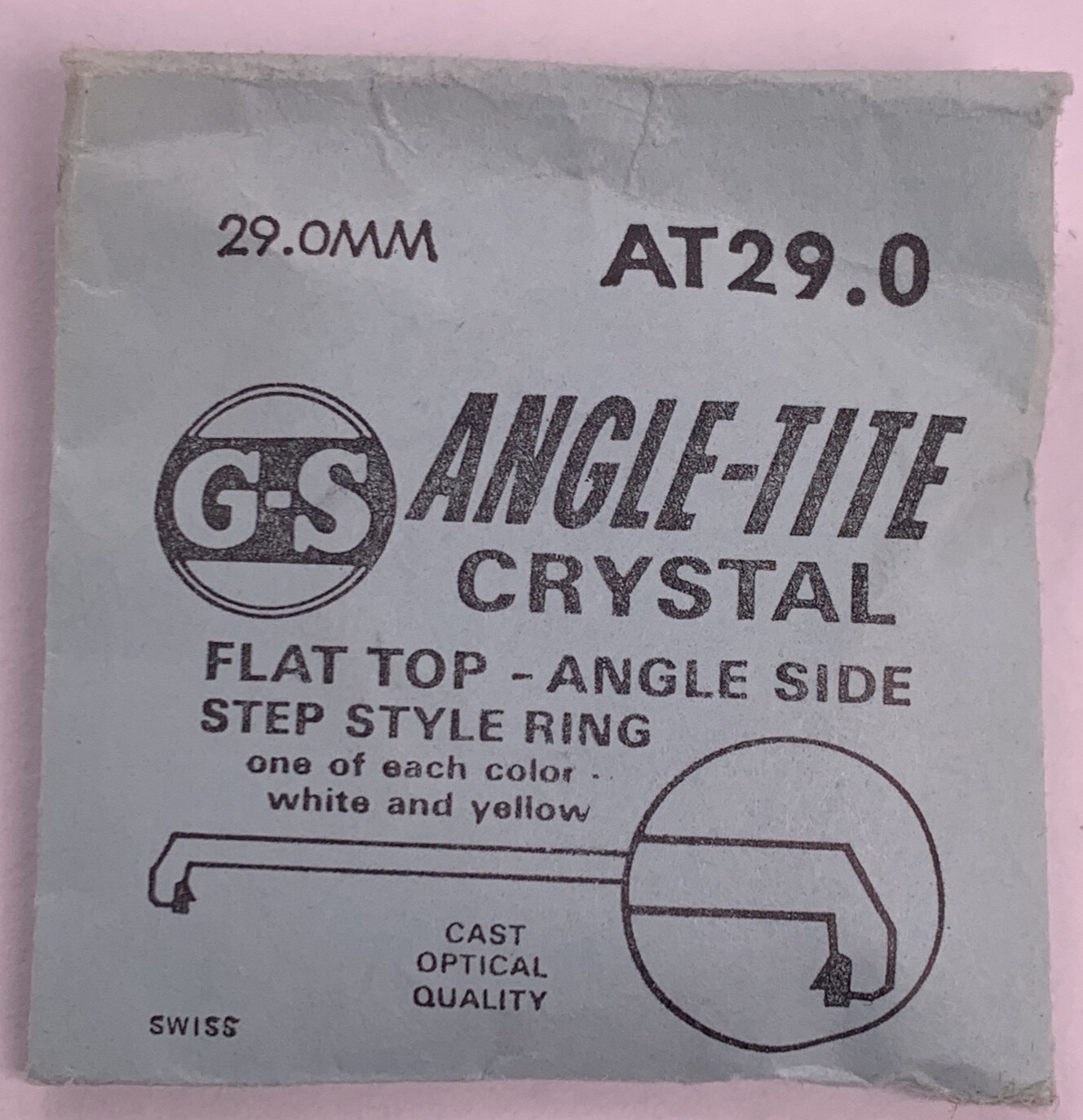 Original NOS G-S “AT” Wristwatch Crystals – Many Variations Available!