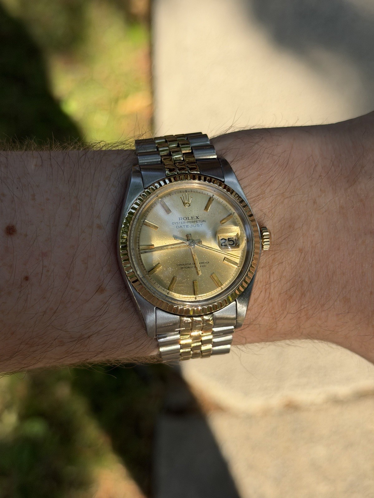 Rolex Datejust 1601/3 Two Tone Steel Yellow Gold 36mm Automatic Caliber 1570