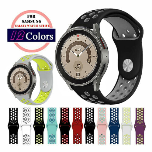 Sport Silicone Breathable Watch Band For Samsung Galaxy Watch 4 5 6 40/44mm 47mm