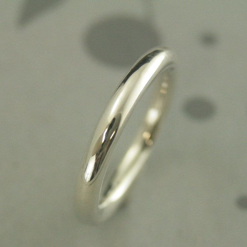 Band Full Round 925 Sterling Silver Band & Statement Ring Handmade Ring 3mm Ring