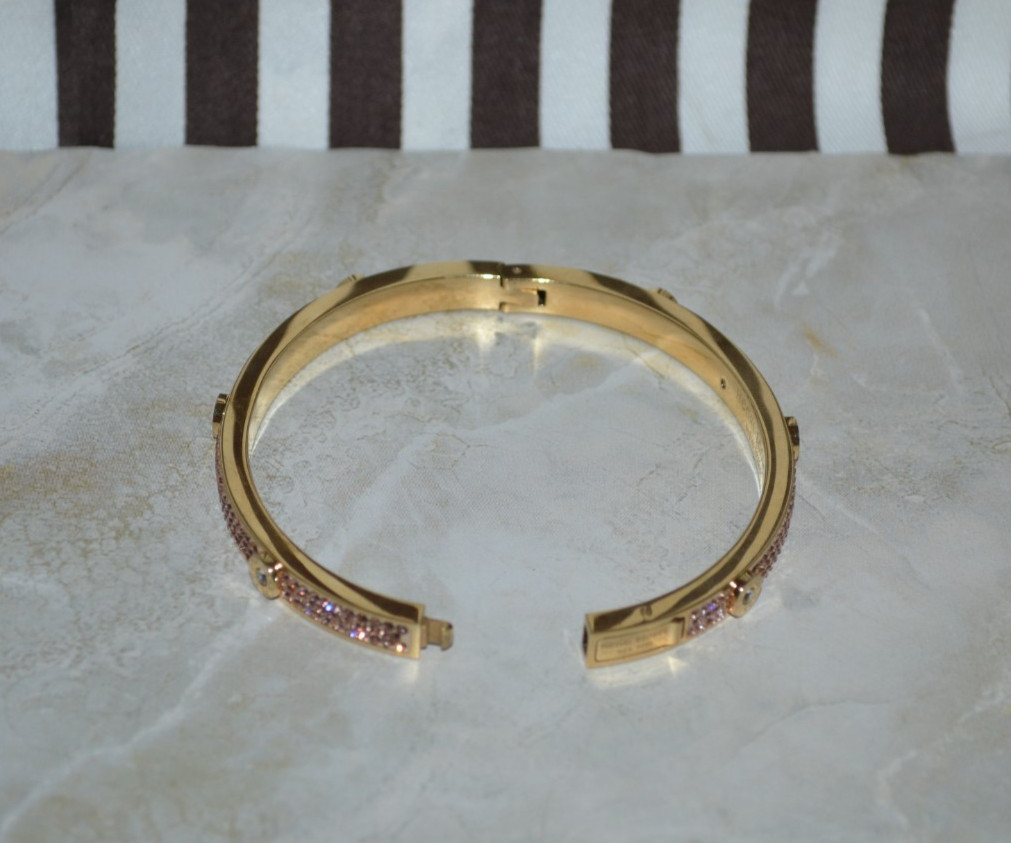 Henri Bendel Miss Bendel Pave Bangle Bracelet